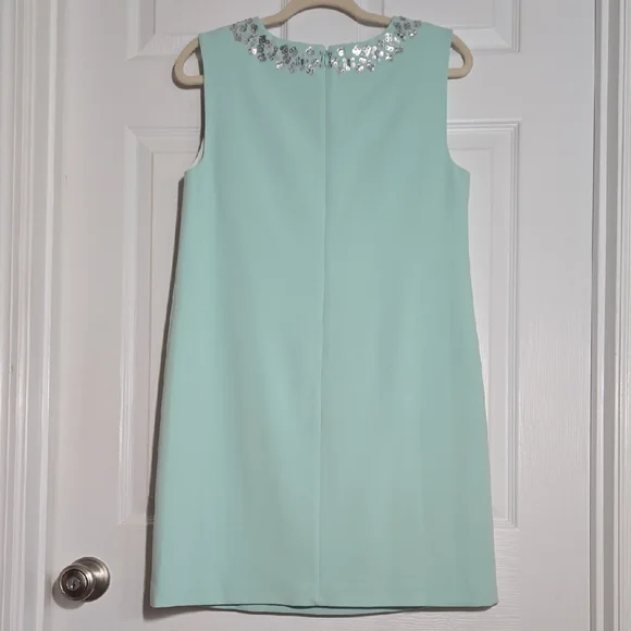 Vineyard Vines Mint Green Embellished Mini Dress Size 4 - Picture 6 of 7